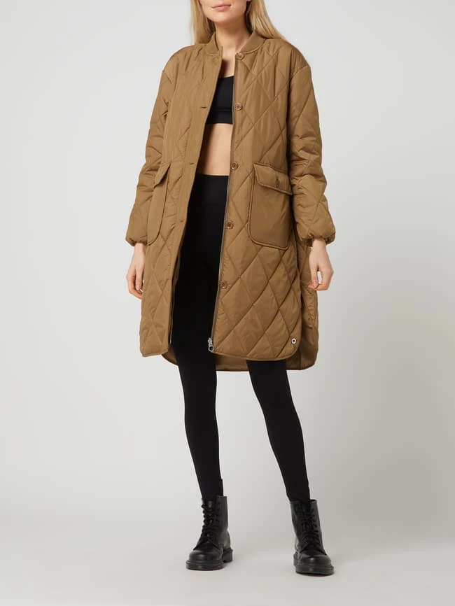 S.Oliver RED LABEL Steppmantel Mit Stehkragen - Beidseitig Tragbar - Mittelbraun 1 S.Oliver RED LABEL Steppmantel Mit Stehkragen - Beidseitig Tragbar - Mittelbraun