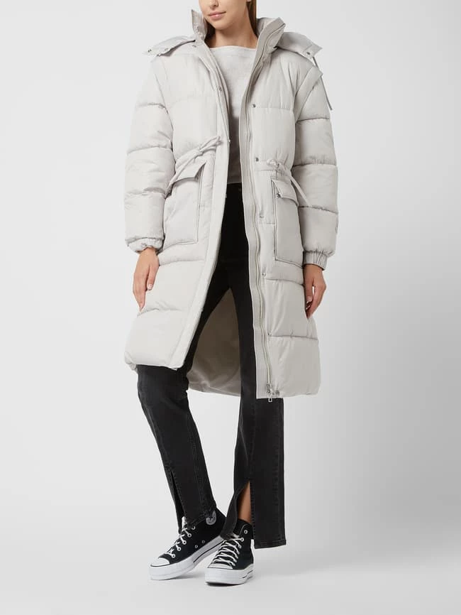 Tom Tailor Denim Steppmantel Mit Kapuze - Offwhite 1 Tom Tailor Denim Steppmantel Mit Kapuze - Offwhite