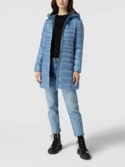 SAVE THE DUCK Steppmantel Mit Label-Applikation Modell 'CAMILLE' - Blau