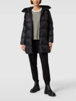 No.1 Como Steppmantel Mit Kapuze Modell 'LEONIE' - Schwarz