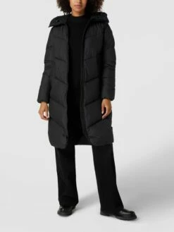 SAVE THE DUCK Mantel Mit Label-Patch Modell 'Jacelyn' - Schwarz