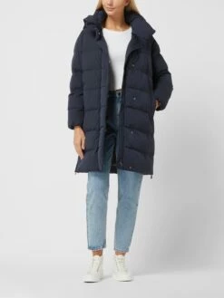 Geox Steppmantel Mit Abnehmbarer Kapuze - Dunkelblau