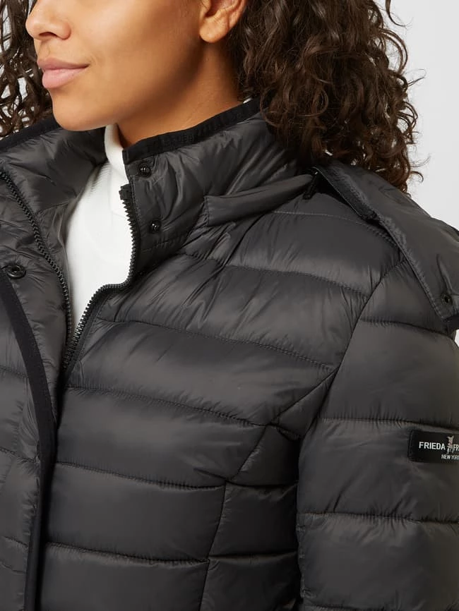 Frieda & Freddies Steppmantel Mit Abnehmbarer Kapuze - Anthrazit 3 Frieda & Freddies Steppmantel Mit Abnehmbarer Kapuze - Anthrazit – Bild 3