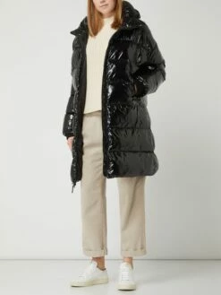 Napapijri Steppmantel In Lack-Optik Modell 'Lovly' - Schwarz