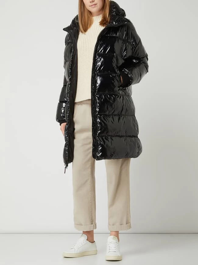 Napapijri Steppmantel In Lack-Optik Modell 'Lovly' - Schwarz 1 Napapijri Steppmantel In Lack-Optik Modell 'Lovly' - Schwarz