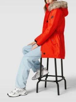 Only Parka Mit Kunstpelzkragen Modell 'ONLIRS' - Rot