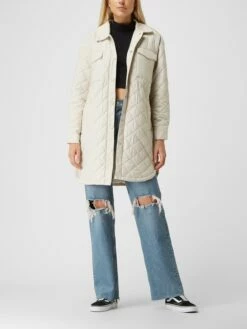 Only Steppmantel Mit Umlegekragen Modell 'New Tanzania' - Beige