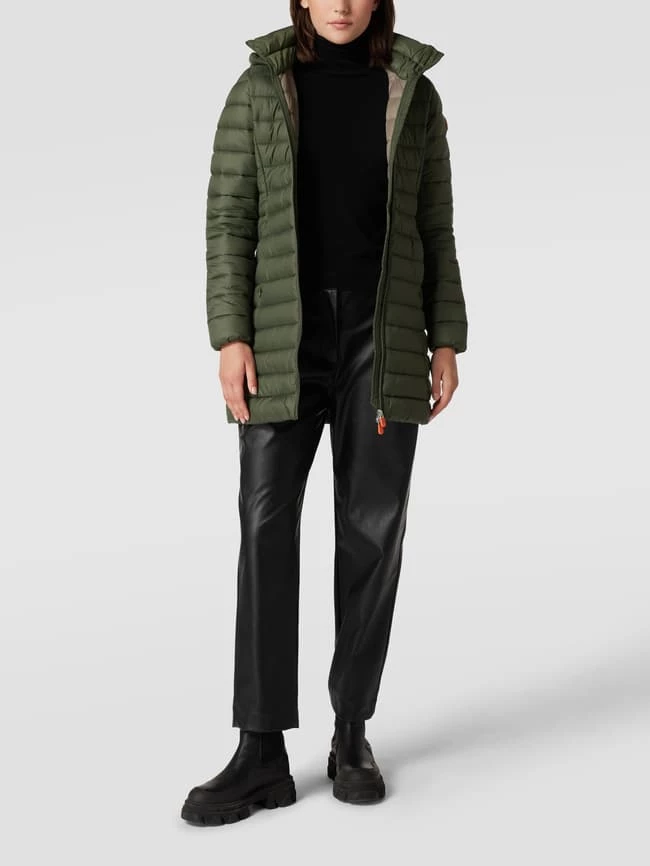 SAVE THE DUCK Steppmantel Mit Abnehmbarer Kapuze Modell 'Carol' - Olivgrün 1 SAVE THE DUCK Steppmantel Mit Abnehmbarer Kapuze Modell 'Carol' - Olivgrün