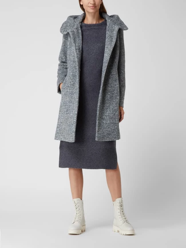 Milo Coats Wollmantel Mit Kapuze Modell 'Stella' - Anthrazit Meliert 1 Milo Coats Wollmantel Mit Kapuze Modell 'Stella' - Anthrazit Meliert