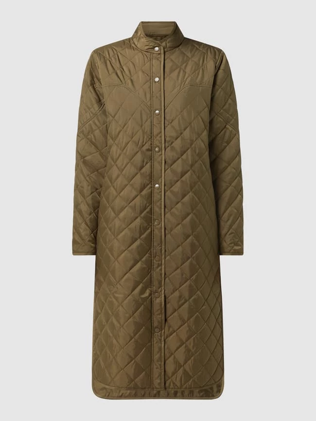 Designers Remix Steppmantel Mit Seitenschlitzen Modell 'Braga' - Olivgrün 4 Designers Remix Steppmantel Mit Seitenschlitzen Modell 'Braga' - Olivgrün – Bild 4