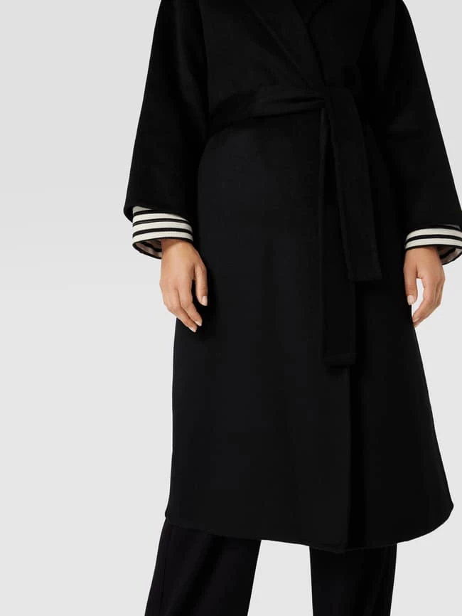 Joseph Janard Mantel Mit Seitlichen Eingrifftaschen - Schwarz 3 Joseph Janard Mantel Mit Seitlichen Eingrifftaschen - Schwarz – Bild 3