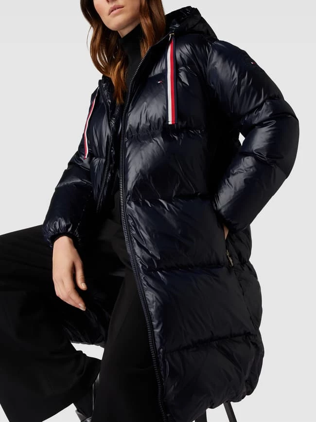 Tommy Hilfiger Daunenmantel Mit Kapuze - Marineblau 3 Tommy Hilfiger Daunenmantel Mit Kapuze - Marineblau – Bild 3