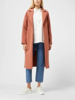 Brax Oversized Mantel Aus Scuba - Rostrot