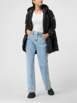 No.1 Como Steppmantel Mit Wattierung Modell 'Tiziana' - Schwarz