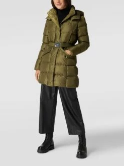 BOSS Daunenmantel Mit Gürtel Modell 'Patantan' - Olivgrün