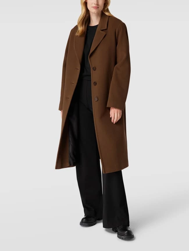 Fuchs Schmitt Mantel Mit Reverskragen - Taupe 1 Fuchs Schmitt Mantel Mit Reverskragen - Taupe