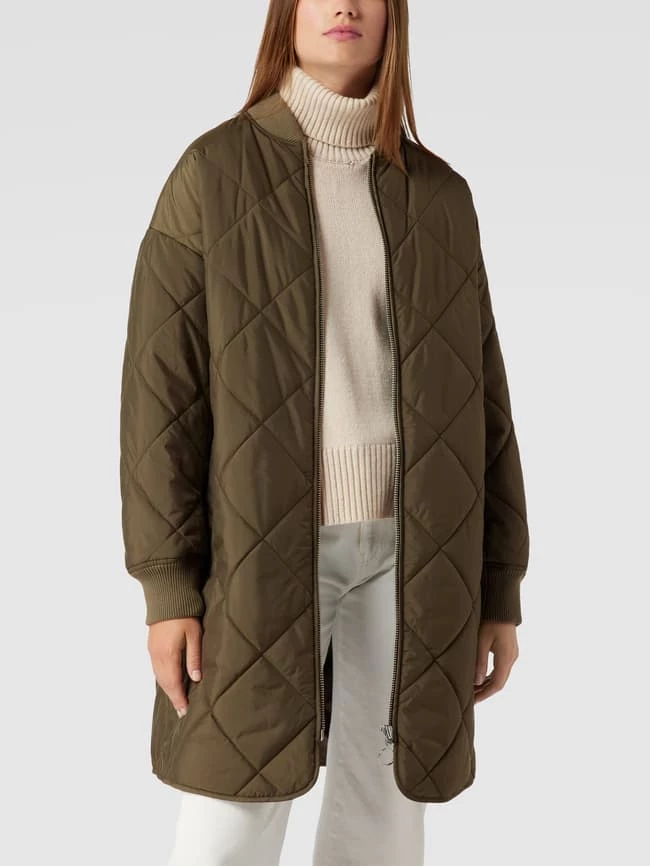 Marc O'Polo Denim Steppmantel Mit Label-Detail - Khaki 4 Marc O'Polo Denim Steppmantel Mit Label-Detail - Khaki – Bild 4