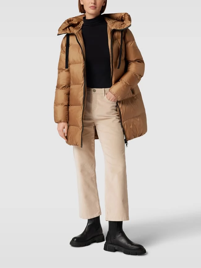 No.1 Como Steppmantel Mit Kapuze Modell 'LEONIE' - Beige 1 No.1 Como Steppmantel Mit Kapuze Modell 'LEONIE' - Beige