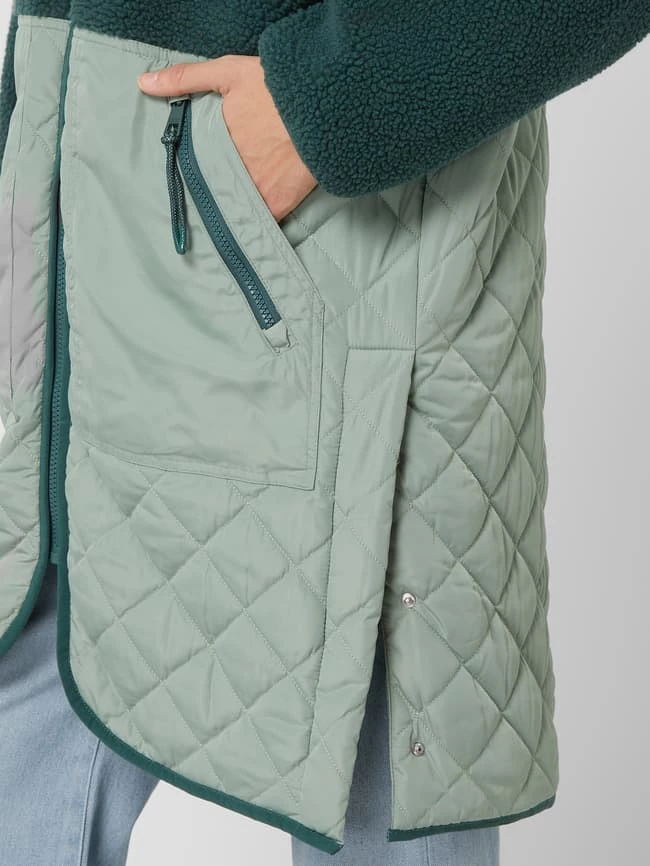 Tom Tailor Denim Steppmantel Mit Teddyfell - Dunkelgrün 3 Tom Tailor Denim Steppmantel Mit Teddyfell - Dunkelgrün – Bild 3