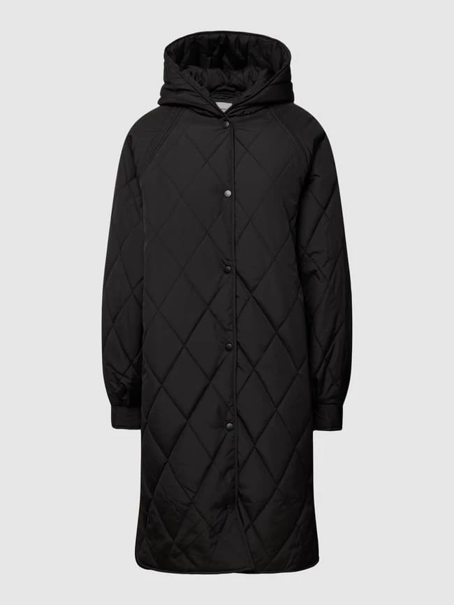 ICHI Steppmantel Mit Seitlichen Eingrifftaschen Modell 'Hansa' - Schwarz 2 ICHI Steppmantel Mit Seitlichen Eingrifftaschen Modell 'Hansa' - Schwarz – Bild 2