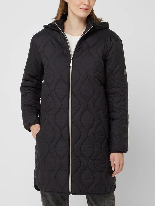 Fransa Steppmantel Mit Kapuze - Schwarz 4 Fransa Steppmantel Mit Kapuze - Schwarz – Bild 4