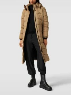 Esprit Steppmantel Mit Wattierung Modell 'Maxi Coat' - Beige