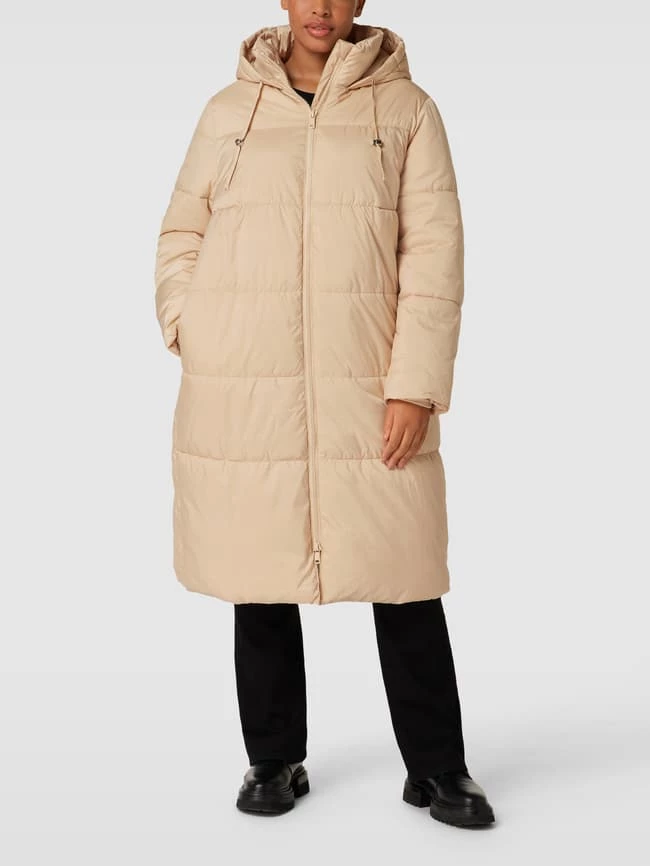 Samoon PLUS SIZE Steppmantel Mit Kapuze - Sand 4 Samoon PLUS SIZE Steppmantel Mit Kapuze - Sand – Bild 4