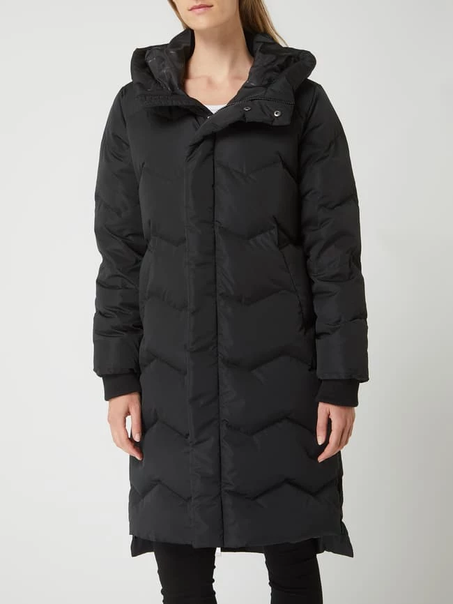 Fransa Steppmantel Mit Kapuze - Schwarz 4 Fransa Steppmantel Mit Kapuze - Schwarz – Bild 4