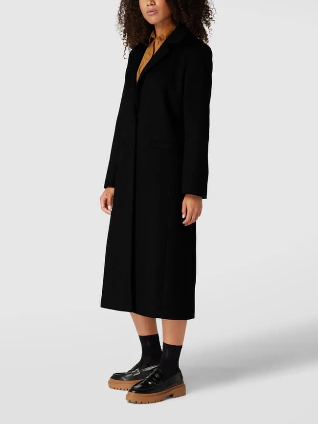 HUGO Mantel Mit Reverskragen Modell 'Mojeni' - Schwarz 4 HUGO Mantel Mit Reverskragen Modell 'Mojeni' - Schwarz – Bild 4