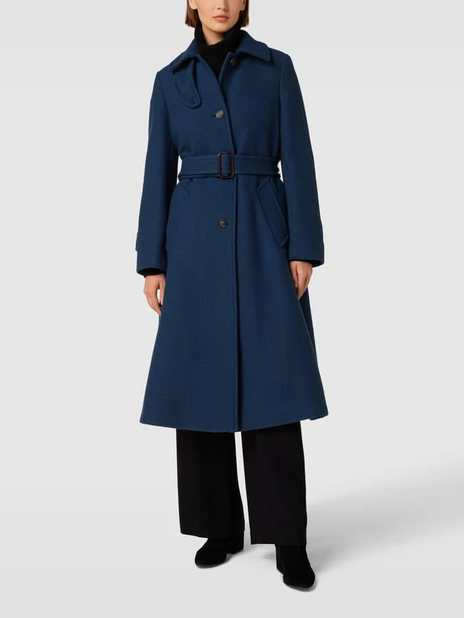Weekend Max Mara Mantel Mit Taillengürtel Modell 'QUINCY' - Marineblau 4 Weekend Max Mara Mantel Mit Taillengürtel Modell 'QUINCY' - Marineblau – Bild 4