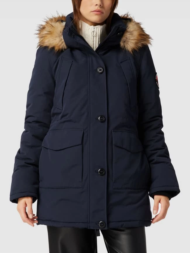 Superdry Mantel Mit Abnehmbarer Kapuze - Marineblau 4 Superdry Mantel Mit Abnehmbarer Kapuze - Marineblau – Bild 4