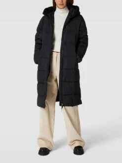 Esprit Collection Steppmantel Mit Kapuze - Schwarz