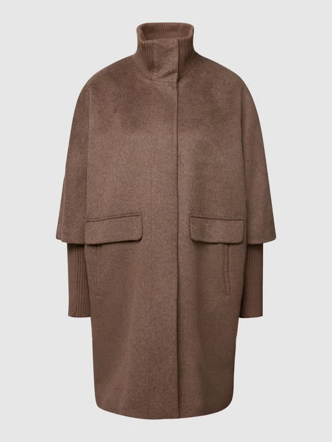 Comma Mantel Mit Label-Applikation - Taupe 2 Comma Mantel Mit Label-Applikation - Taupe – Bild 2