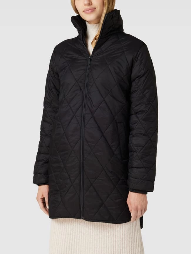 Kaffe Steppmantel Mit Eingrifftaschen Modell 'LORELIA' - Schwarz 4 Kaffe Steppmantel Mit Eingrifftaschen Modell 'LORELIA' - Schwarz – Bild 4