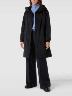 Fuchs Schmitt Mantel Mit Label-Detail - Marineblau