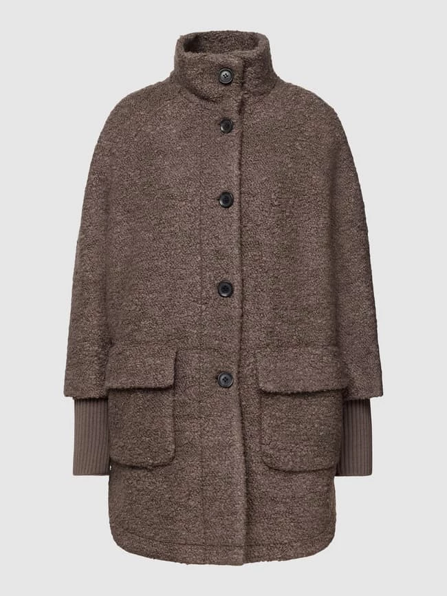 Comma Mantel Mit Pattentaschen - Taupe 2 Comma Mantel Mit Pattentaschen - Taupe – Bild 2