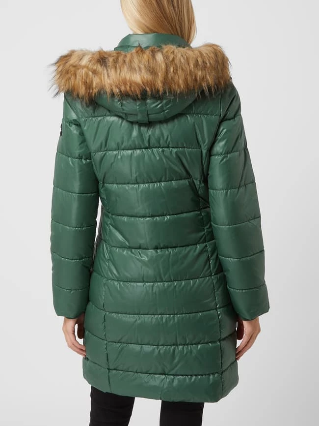 Pepe Jeans Steppmantel Mit Webpelz Modell 'Anja' - Dunkelgrün 5 Pepe Jeans Steppmantel Mit Webpelz Modell 'Anja' - Dunkelgrün – Bild 5