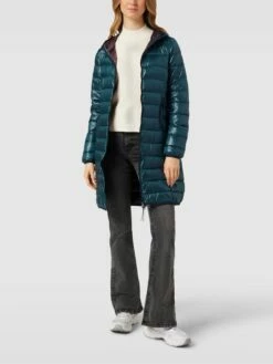 Q/S Designed By Steppmantel Mit Eingrifftaschen - Petrol