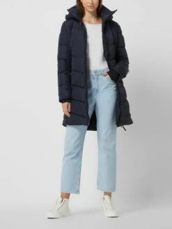 FIRE + ICE Steppmantel Mit Abnehmbarer Kapuze Modell 'Aenny' - Marineblau