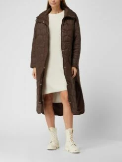 Minimum Steppmantel Mit Stehkragen Modell 'Planda' - Dunkelbraun