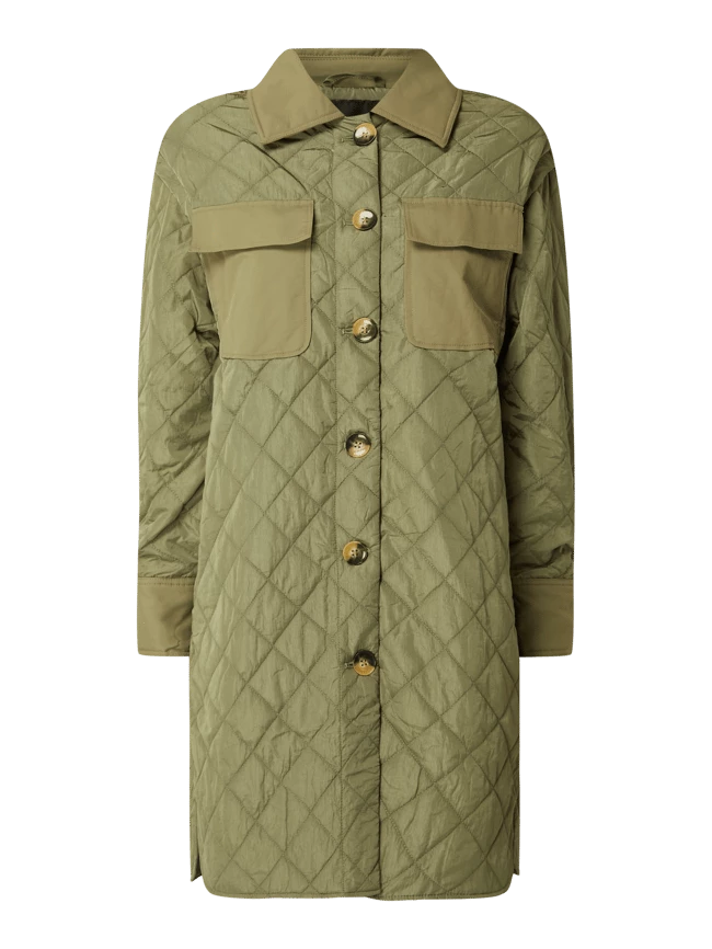 Soaked In Luxury Steppmantel Mit Abnehmbaren Ärmeln Modell 'Lumi' - Wattiert - Khaki 2 Soaked In Luxury Steppmantel Mit Abnehmbaren Ärmeln Modell 'Lumi' - Wattiert - Khaki – Bild 2