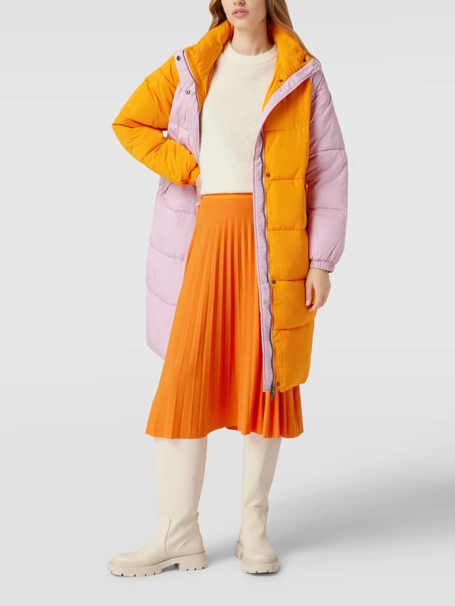 ICHI Mantel In Two-Tone-Machart Modell 'Frizta' - Orange 1 ICHI Mantel In Two-Tone-Machart Modell 'Frizta' - Orange