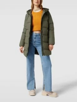 Only Steppmantel Mit Kapuze Modell 'ONLDOLLY LONG PUFFER COAT' - Khaki