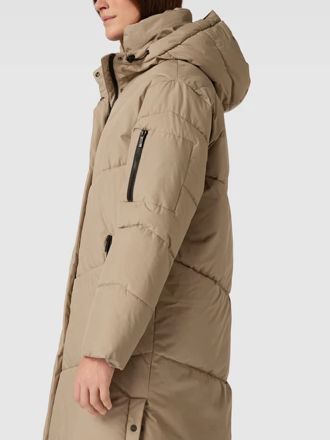 Jake*s Collection Steppmantel Mit Kapuze - Schlamm 3 Jake*s Collection Steppmantel Mit Kapuze - Schlamm – Bild 3