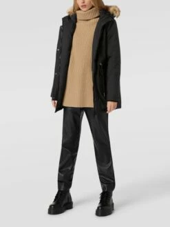 Noisy May Mantel Mit Pattentaschen Modell 'Molly' - Schwarz