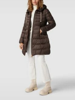 Betty Barclay Daunenmantel Mit Kapuze - Dunkelbraun