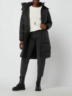 Tom Tailor Denim Steppmantel Mit Wattierung - Schwarz