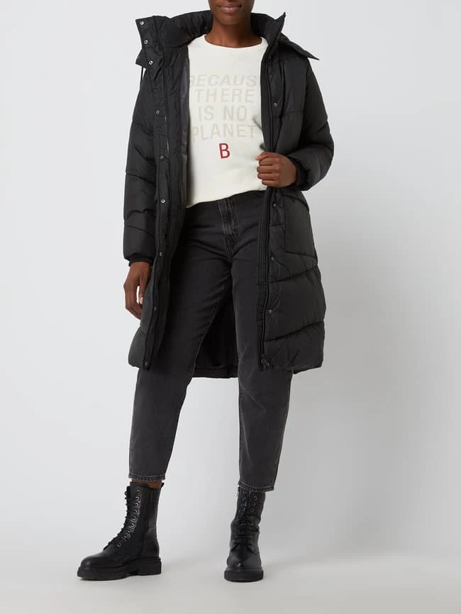 Tom Tailor Denim Steppmantel Mit Wattierung - Schwarz 1 Tom Tailor Denim Steppmantel Mit Wattierung - Schwarz