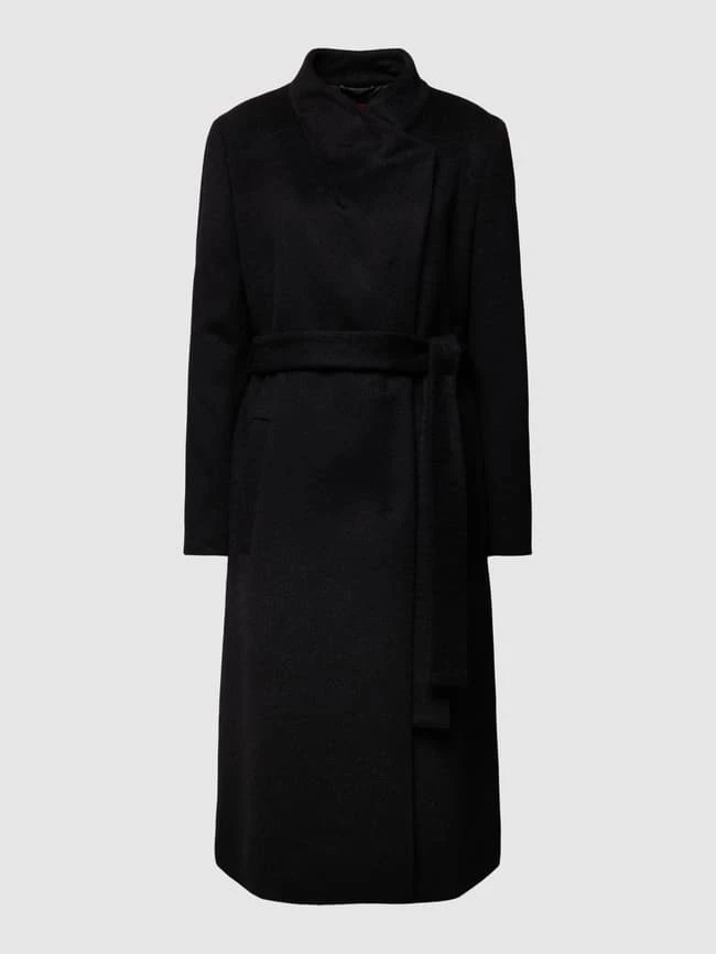 HUGO Mantel Mit Reverskragen Modell 'Mokona' - Schwarz 2 HUGO Mantel Mit Reverskragen Modell 'Mokona' - Schwarz – Bild 2