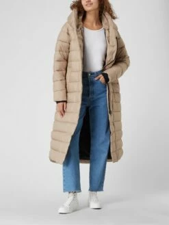 Didriksons Steppmantel Mit Kapuze Modell 'Stella' - Beige